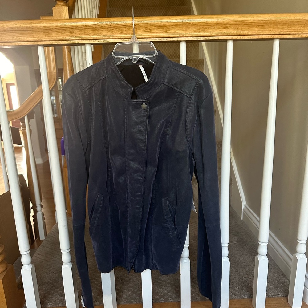 Free People Vegan Leather Moto jacket